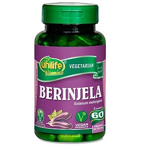 Berinjela – 60 cápsulas de 350mg – Unilife Vitamins.