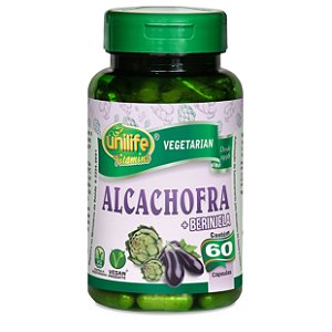 Alcachofra + Berinjela – 60 cápsulas de 400mg – Unilife Vitamins.