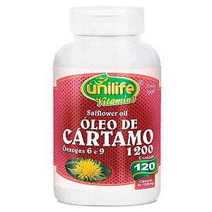 Óleo de Cártamo (Sunflower oil) 120 cápsulas de 1200mg  – Unilife Vitamins