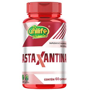 Astaxantina 60 Cápsulas - 400mg - Unilife Vitamins