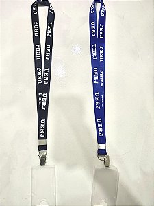 Cordão UERJ para crachá/cartão