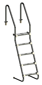 Escadas Confort Home 5 Degraus 1 1/2 Polegada Inox 304 Sodramar