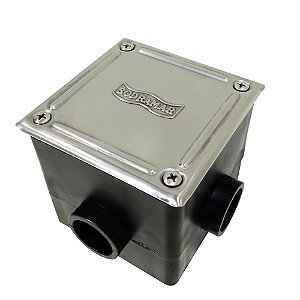 Caixa de Passagem Para Piscinas com Tampa Inox