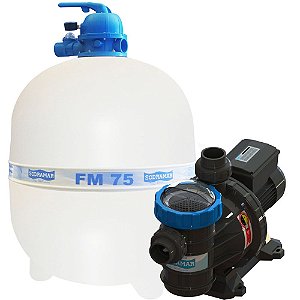 Bomba e Filtro Para Piscinas até 176 Mil Litros FM 75