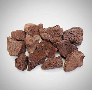 Pedra Vulcânica Marrom Para Lareira a Gás e Álcool 2 kg