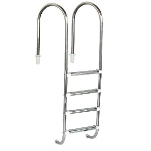 Escada Marinheiro 4 Degraus Anatômico em Inox Sodramar