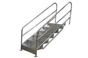 Escada Para Piscinas Fisioterápica Profundidade 110 cm - PRODUTO SOB ENCOMENDA
