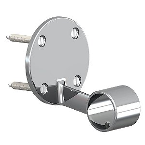 Suporte Para Corrimão em Latão Cromado Para Piscina de Alvenaria