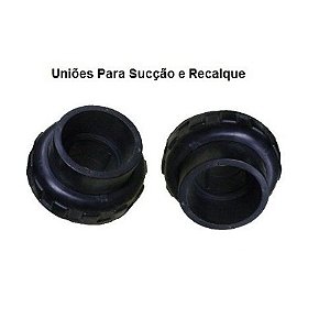 Par de União Reta completa Com Anel Fixador e Oring e Tubo