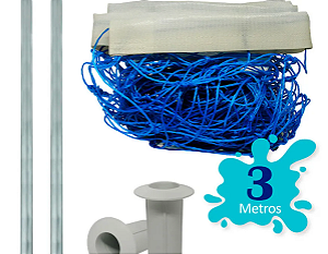 Kit Volei Para Piscinas Biribol 3 Metros