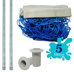 Kit Volei Para Piscinas Biribol 5 Metros