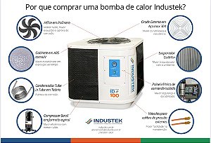 Bomba de Calor ID80 220V 380V Mono Tri Até 80 Mil Litros- Com Wi-fi - PREÇOS PROMOCIONAIS CONSULTE- NOS.