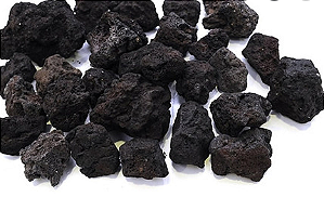 Pedra Vulcânica Preta Para Lareira a Gás e Álcool 2 kg