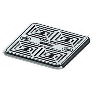 Tampa em Inox anti-aprisionamento Quadrada Flat Aço Inox 316 - Sodramar