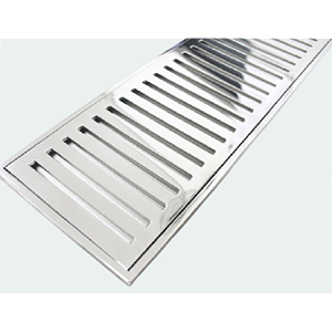 Grelha Inox Para Piso 6 cm x 1 metro x 1 cm Sem Caixilho INOX 316