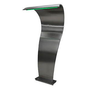 Cascata Para Piscinas Modelo Sertech Fir Jr Aço Inox 316 Com Led