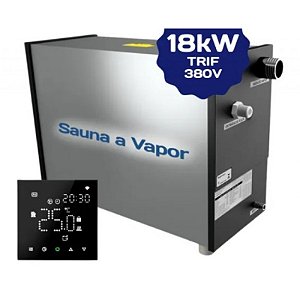 Sauna a Vapor Ginni G18 com Controlador Digital Trif.220v