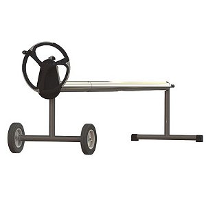 Enrolador Capa Piscina Em Aço Inox Abertura Máxima 4,25 X 25 + Capa SOB ENCOMENDA – Conforme croqui