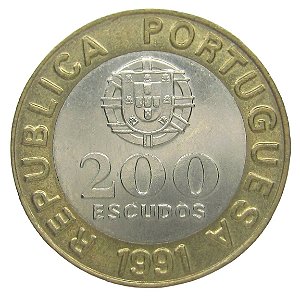 200 Escudos 1991 SOB Portugal Europa