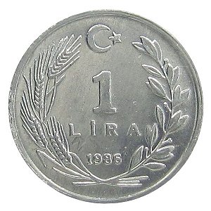 1 Lira 1986 FC Turquia Europa
