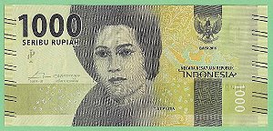 1000 Rupiah 2016 FE Indonésia Ásia
