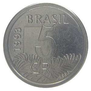 5 Cruzeiros Reais 1993 MBC V.430 Arara