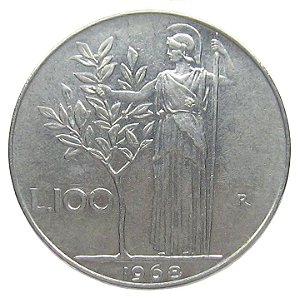 100 Liras 1968 MBC Itália Europa