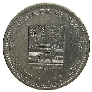 50 Cêntimos 1965 MBC Venezuela América