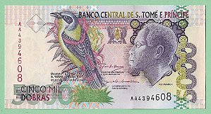 5000 Dobras 2004 FE São Tomé e Príncipe África