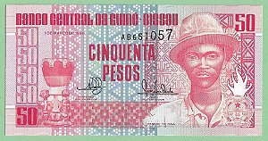 50 Pesos 1990 FE Guine Bissau África