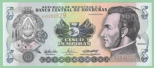 5 Lempiras 2004 FE Honduras América