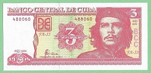 3 Pesos 2004 Che' Guevara FE Cuba América