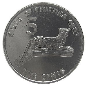 5 Cents 1997 SOB Eritrea África