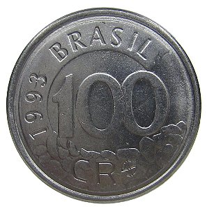 100 Cruzeiros Reais 1993 MBC Lobo Guará