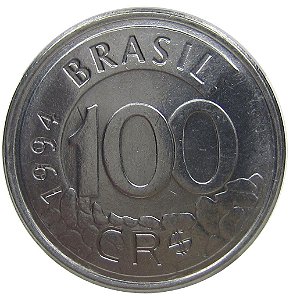 100 Cruzeiros Reais 1994 MBC Lobo Guará