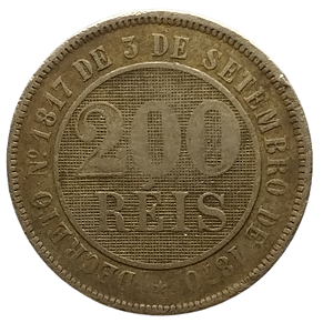 200 Réis 1887  MBC V-033