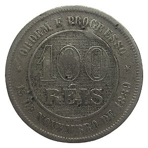 100 Réis 1889 MBC V-036