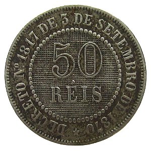 50 Réis 1886 MBC V-025
