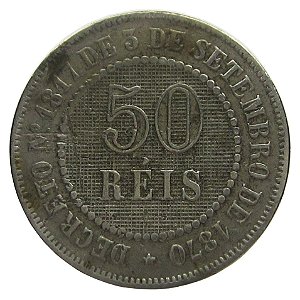 50 Réis 1887 MBC V-026