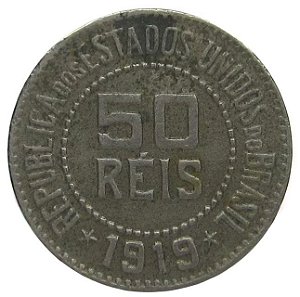 50 Réis 1919 MBC V-064