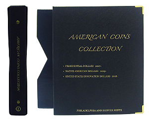 Album Luxo Moedas Americanas Coin Collection Presidentes