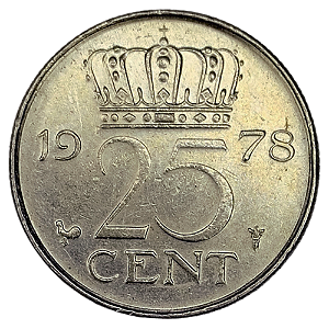 25 Cents 1978 MBC Holanda Europa