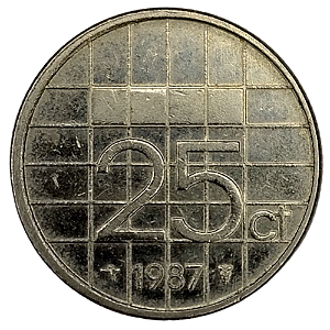 25 Cents 1987 MBC Holanda Europa