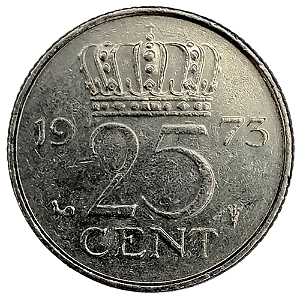 25 Cents 1973 MBC Holanda Europa