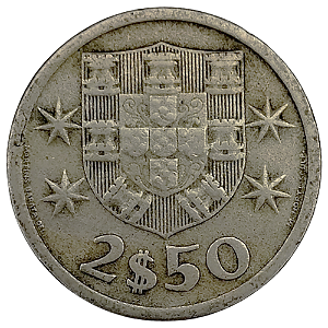 2,50 Escudos 1965 MBC Portugal Europa
