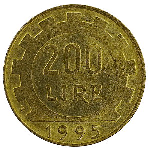 200 Liras 1995 MBC Itália Europa