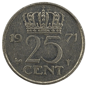 25 Cents 1971 MBC Holanda Europa