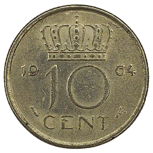 10 Cents 1964 MBC Holanda Europa