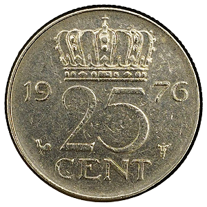 25 Cents 1976 MBC Holanda Europa