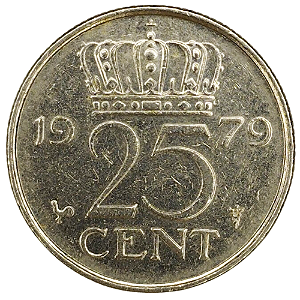 25 Cents 1979 MBC Holanda Europa
